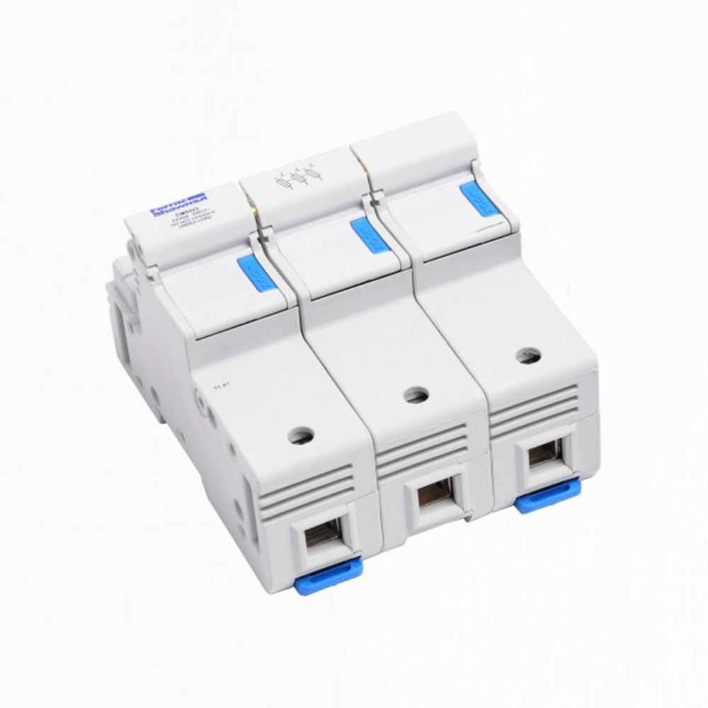 3way (100amp rated) Din Rail Mounted Fuse Carrier