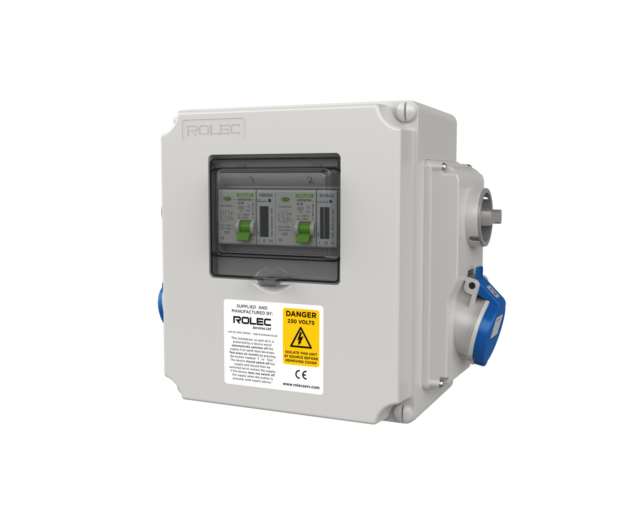 Rolec 2 way Metered Caravan Hook Up Unit