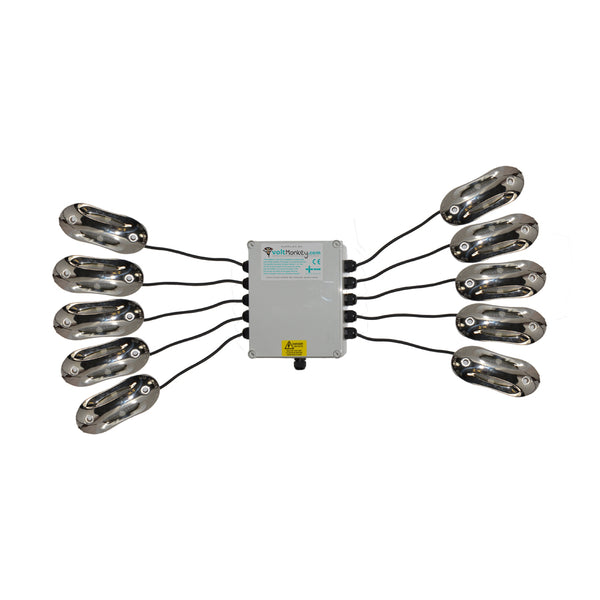 10Way 316 Stainless Steel Two Directional Combi LED Deck Lighting Kit ...