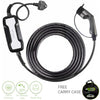 EV Home Charging Cable | Type 2 to 3 Pin plug | 10 Amp | 5/10 Metre | Mode 2 |